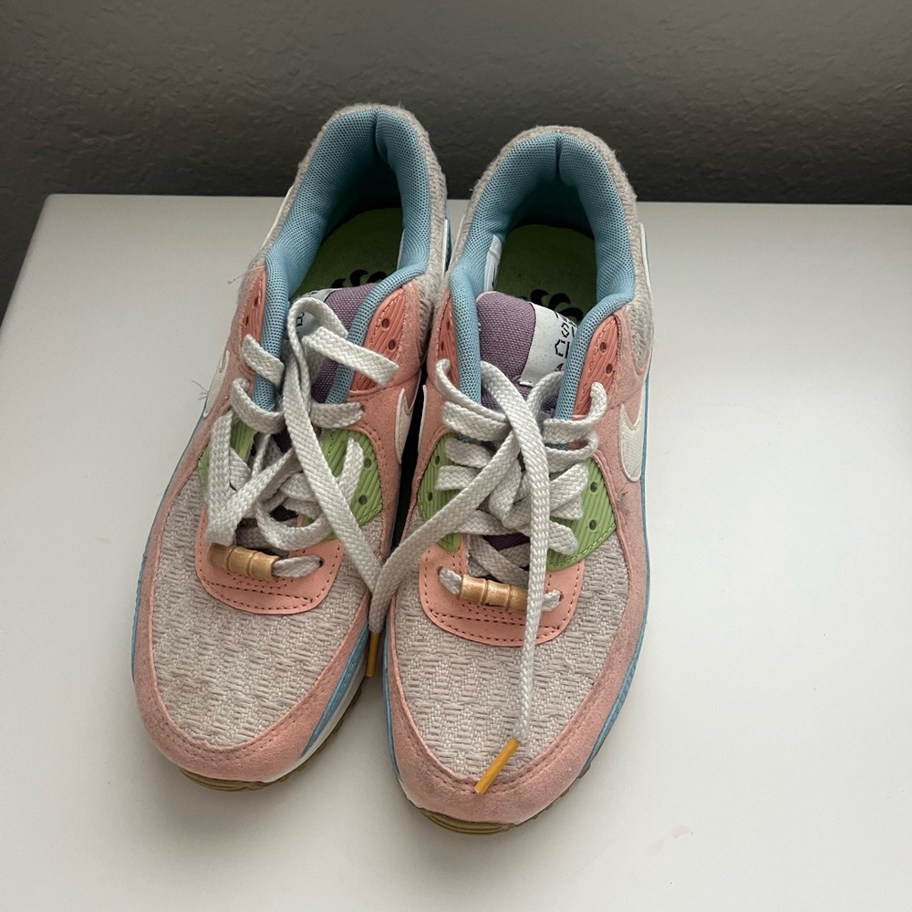Kids Pink and Green Sneakers